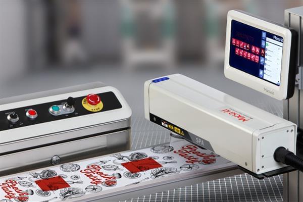 marcatore laser fibra film in linea