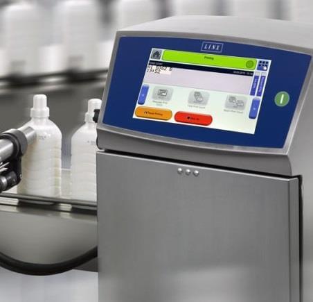 marcatori inkjet in linea su flaconi