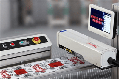 marcatore laser in linea su film