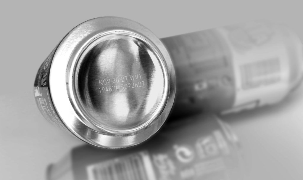 marcatura laser fondo lattina