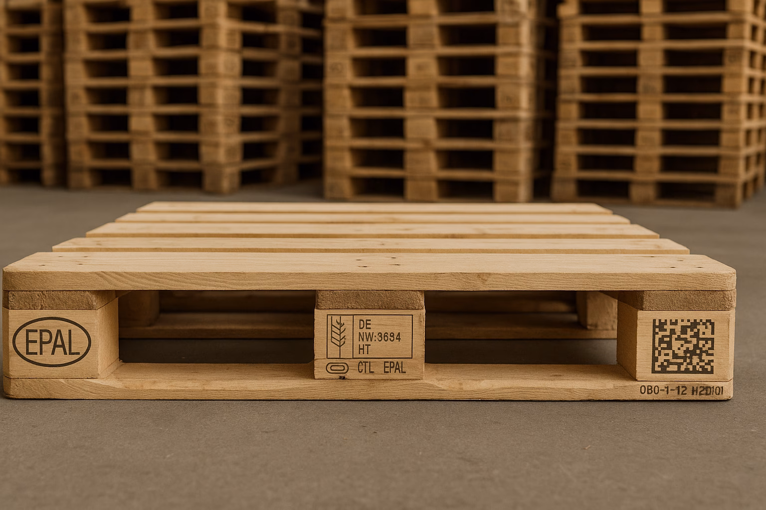 Pallet EPAL QR CODE