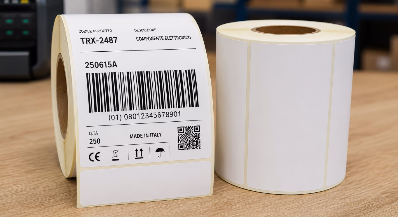 Etichette barcode: perché scegliere la stampa a trasferimento termico
